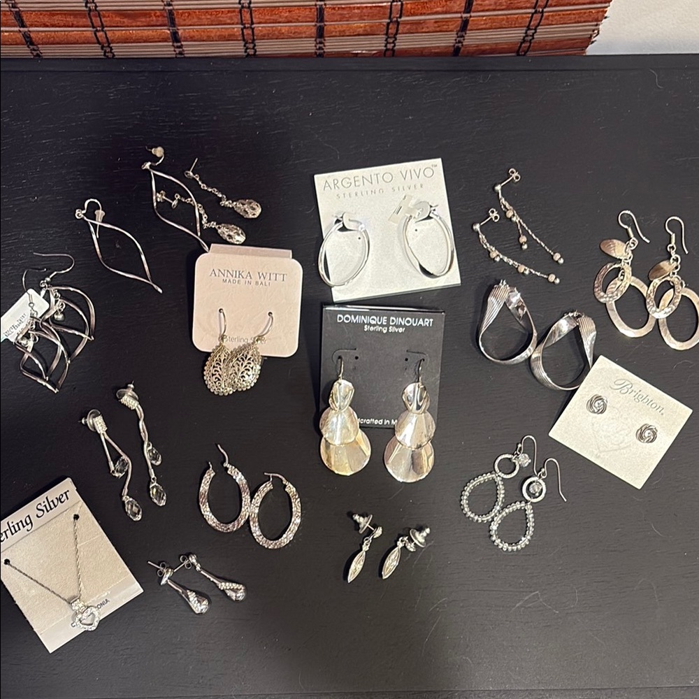 Lot of Silver Earrings